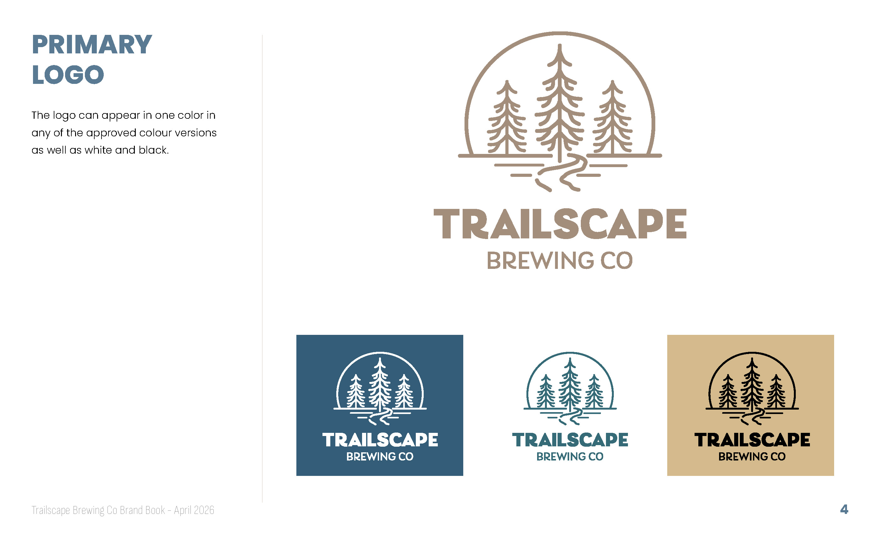 Trailscape primary logo variations
