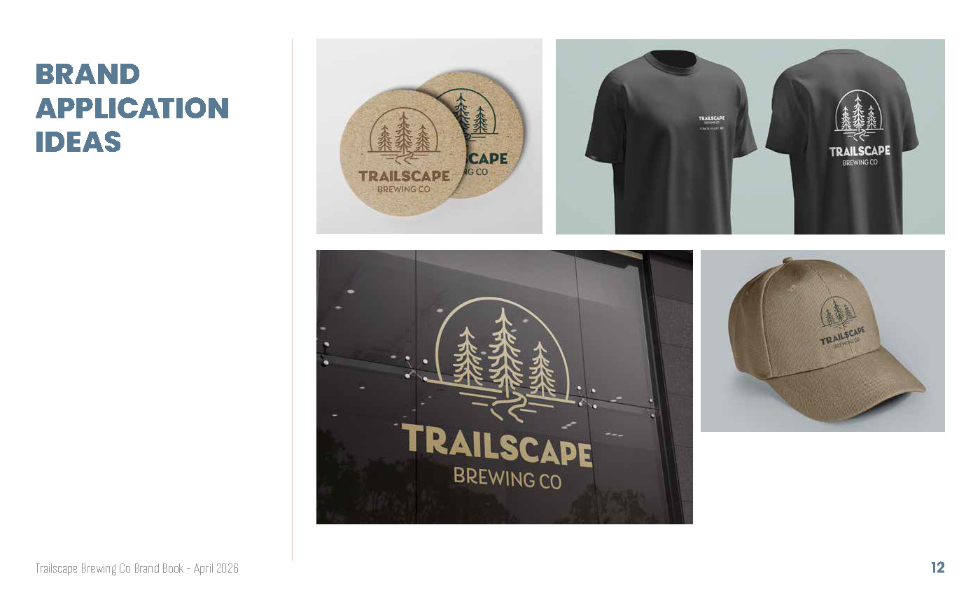 Trailscape brand application ideas